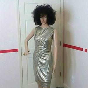 Calvin Klein Metallic Womens Dress  Size 2 "New" with Tags